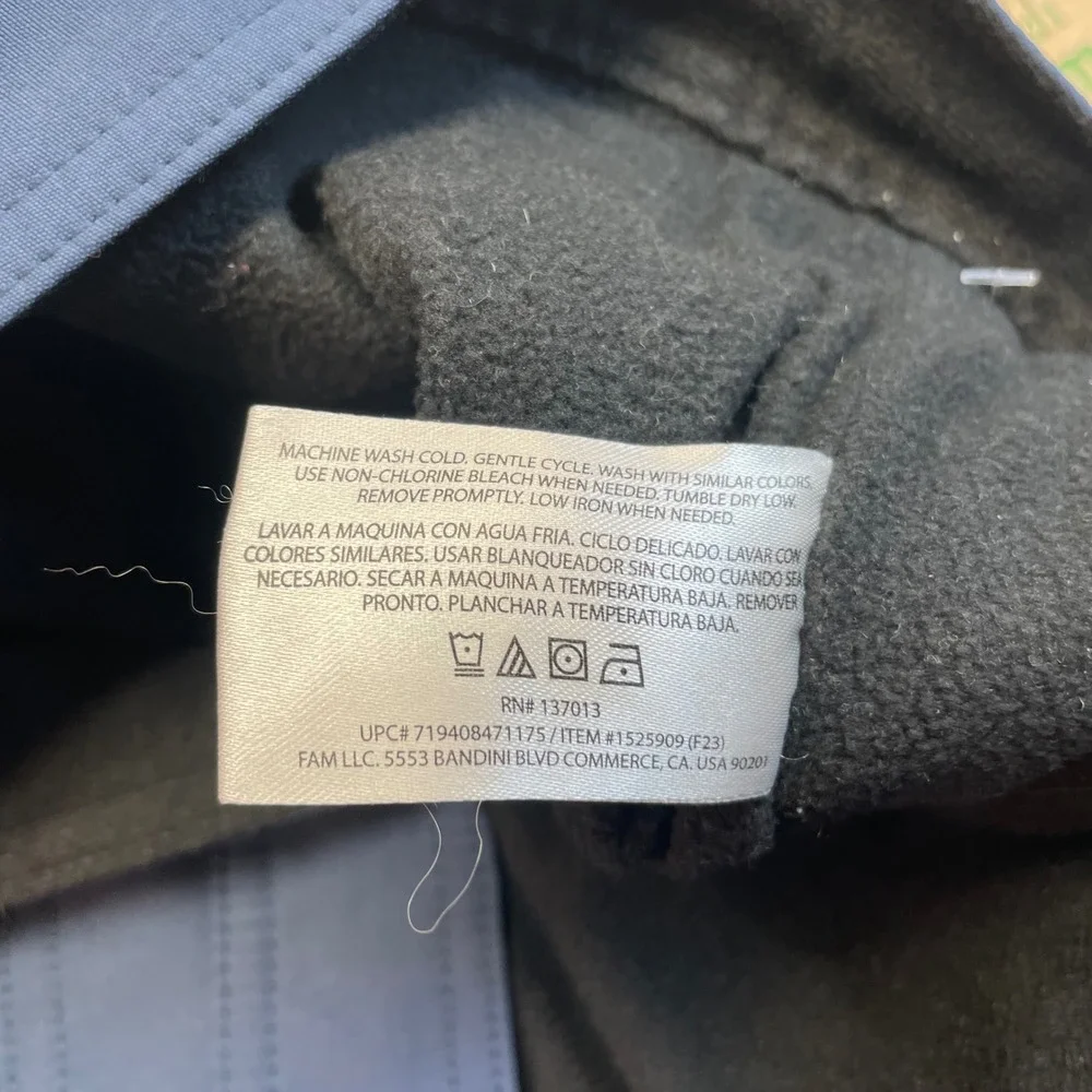Orvis Pants Mens 38x32 Blue Classic Collection Fleece Lined Outdoor Utility